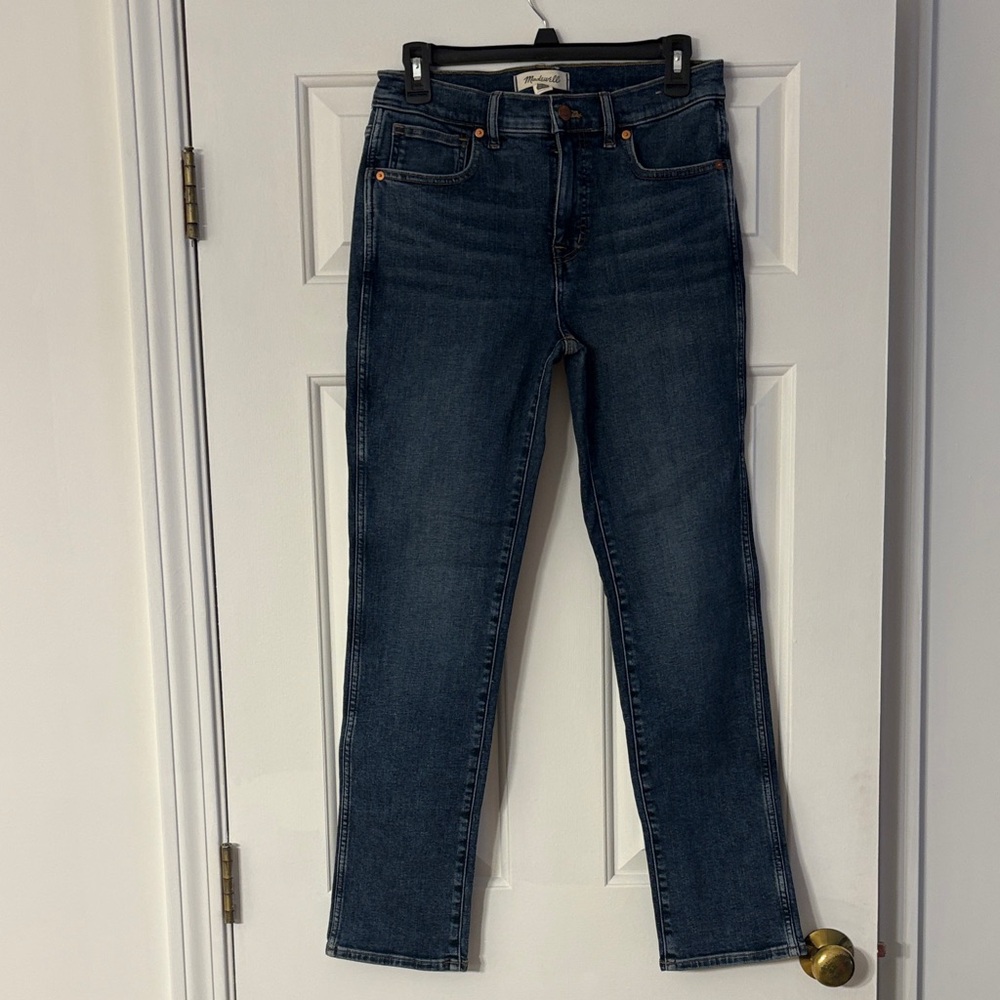 2 pairs Madewell Dark Blue Straight Leg Jeans